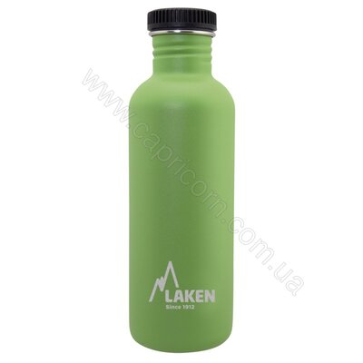 Фляга Laken BASIC STEEL 1 L P/S Cap Green