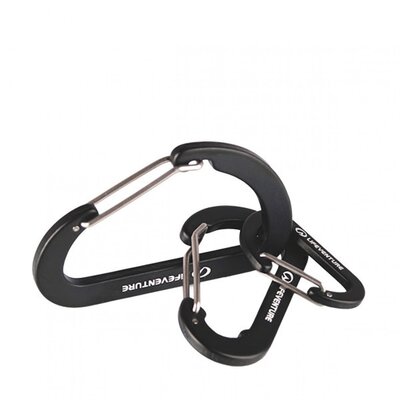 Карабин вспомогательный Lifeventure KARABINERS black 3шт.