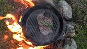 Сковорідка Petromax гриль чавунна GRILL FIRE SKILLET 30 см з ручками-петлями