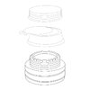 Набір посуду Trangia STOVE 27-1 UL (1 / 1 л) зі спиртовим пальником
