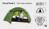 Намет туристичний Naturehike Cloud Peak 2