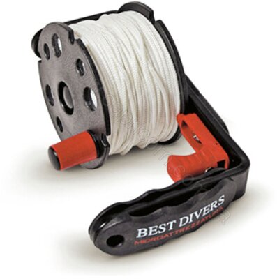 Катушка Best Divers з ручкою і фіксатором мет. 50 м COMPACT