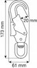 Вертлюг с карабіном CAMP Swivel Steel Hook 20 мм