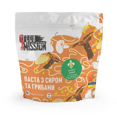 Їжа швидкого приготування Food mission	 Паста з сиром та грибами